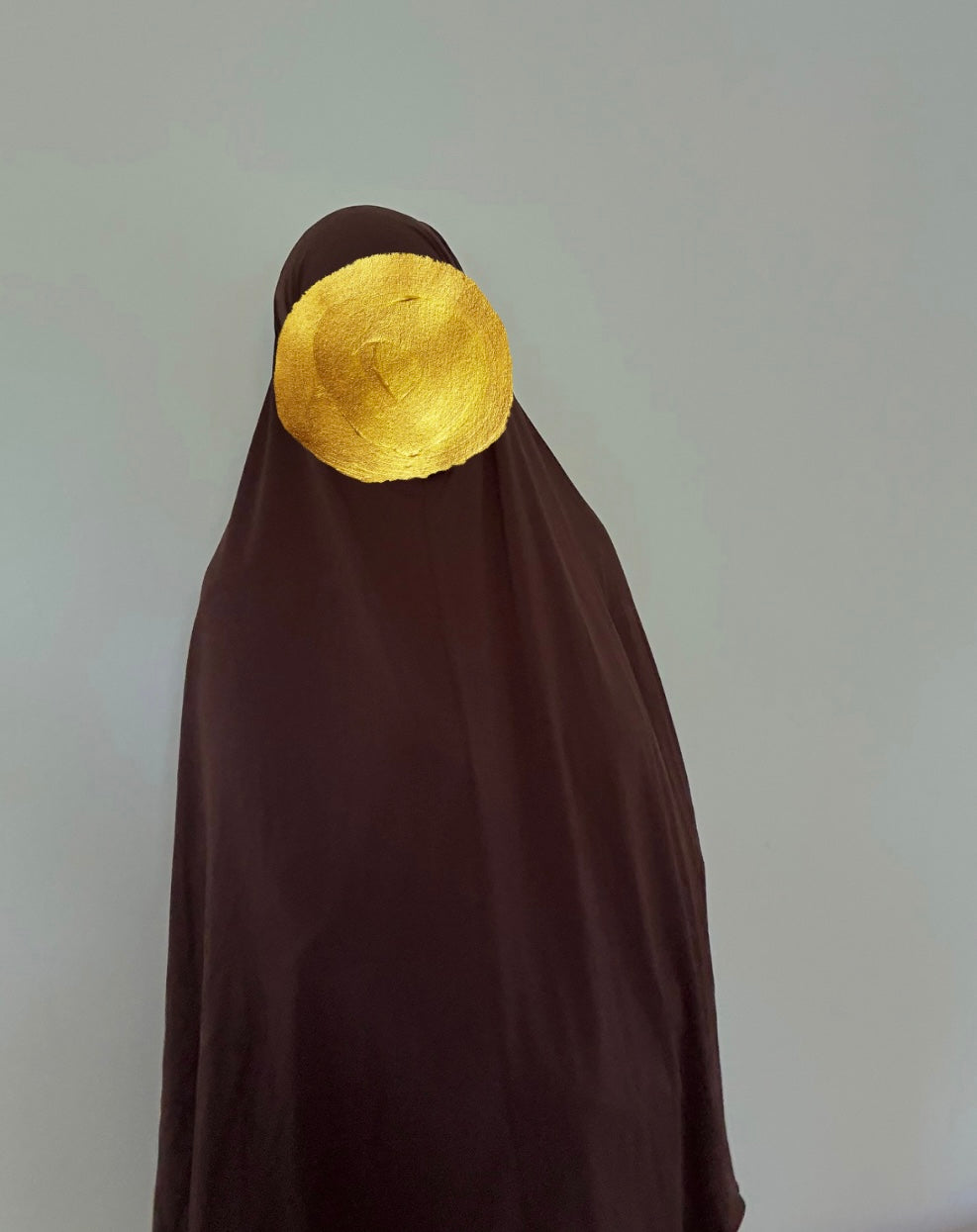 Premium Jersey Khimar in choco braun