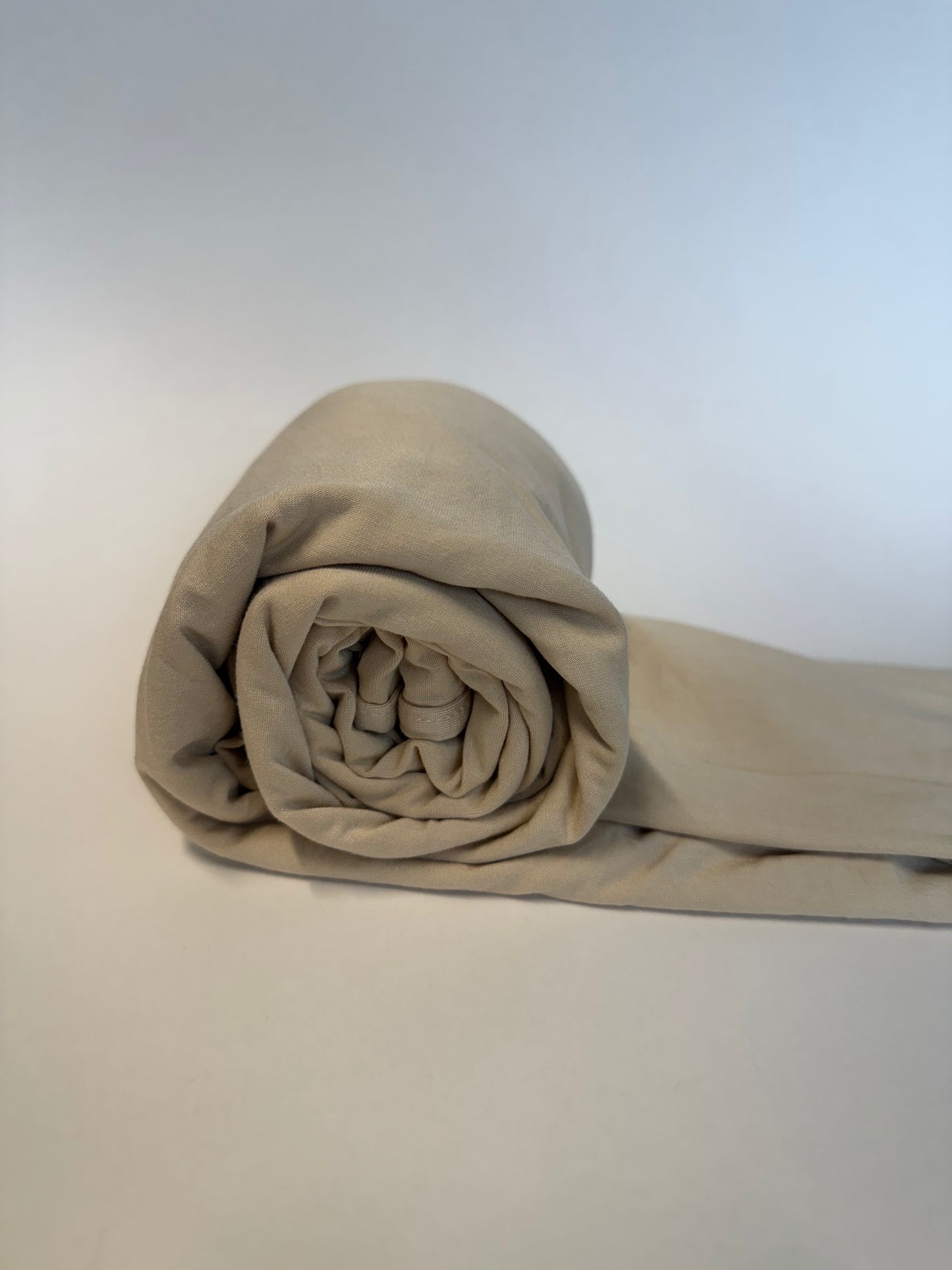 Bambus Jersey Hijab in hellbeige