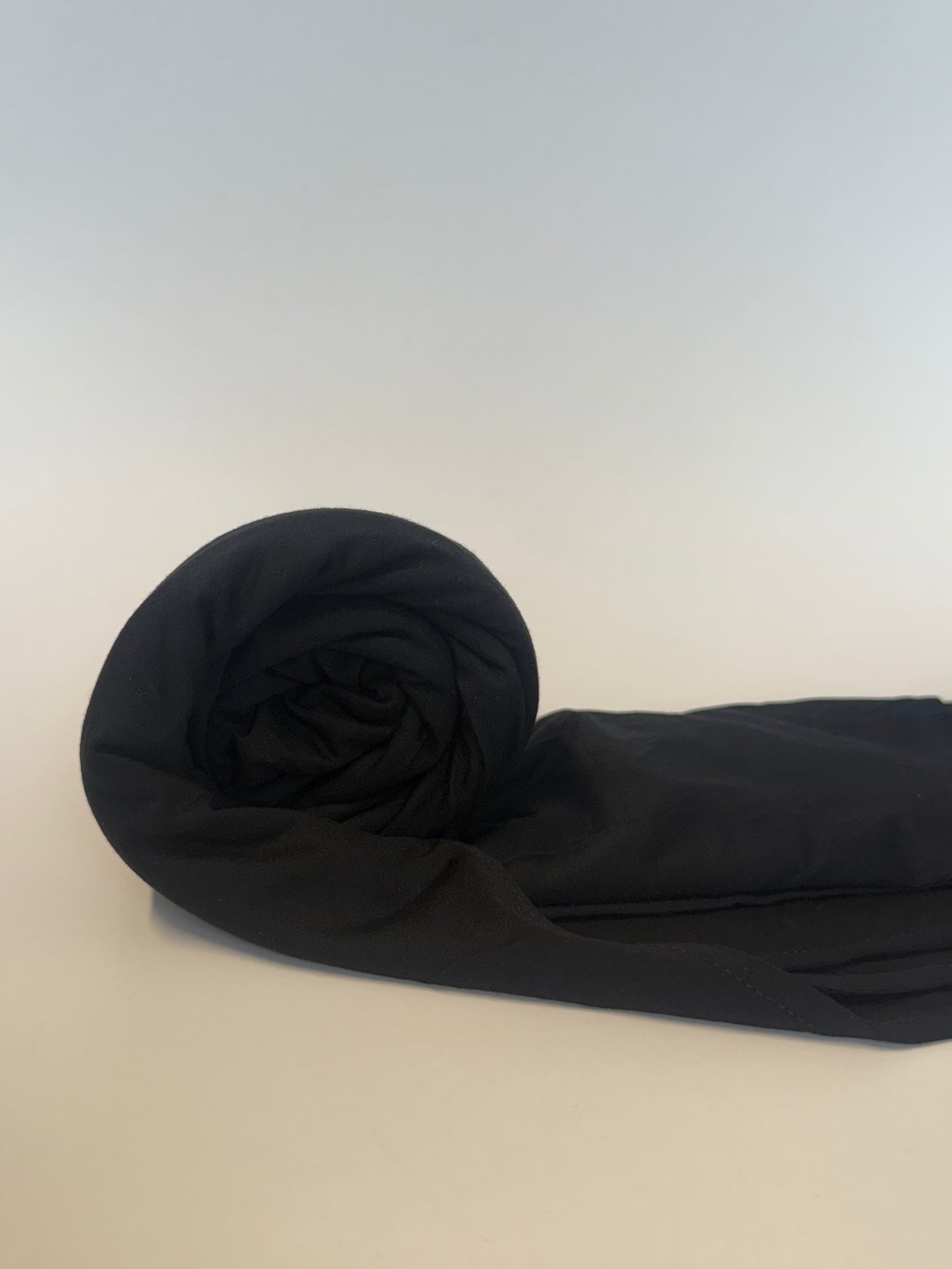 Bambus Jersey Hijab in schwarz