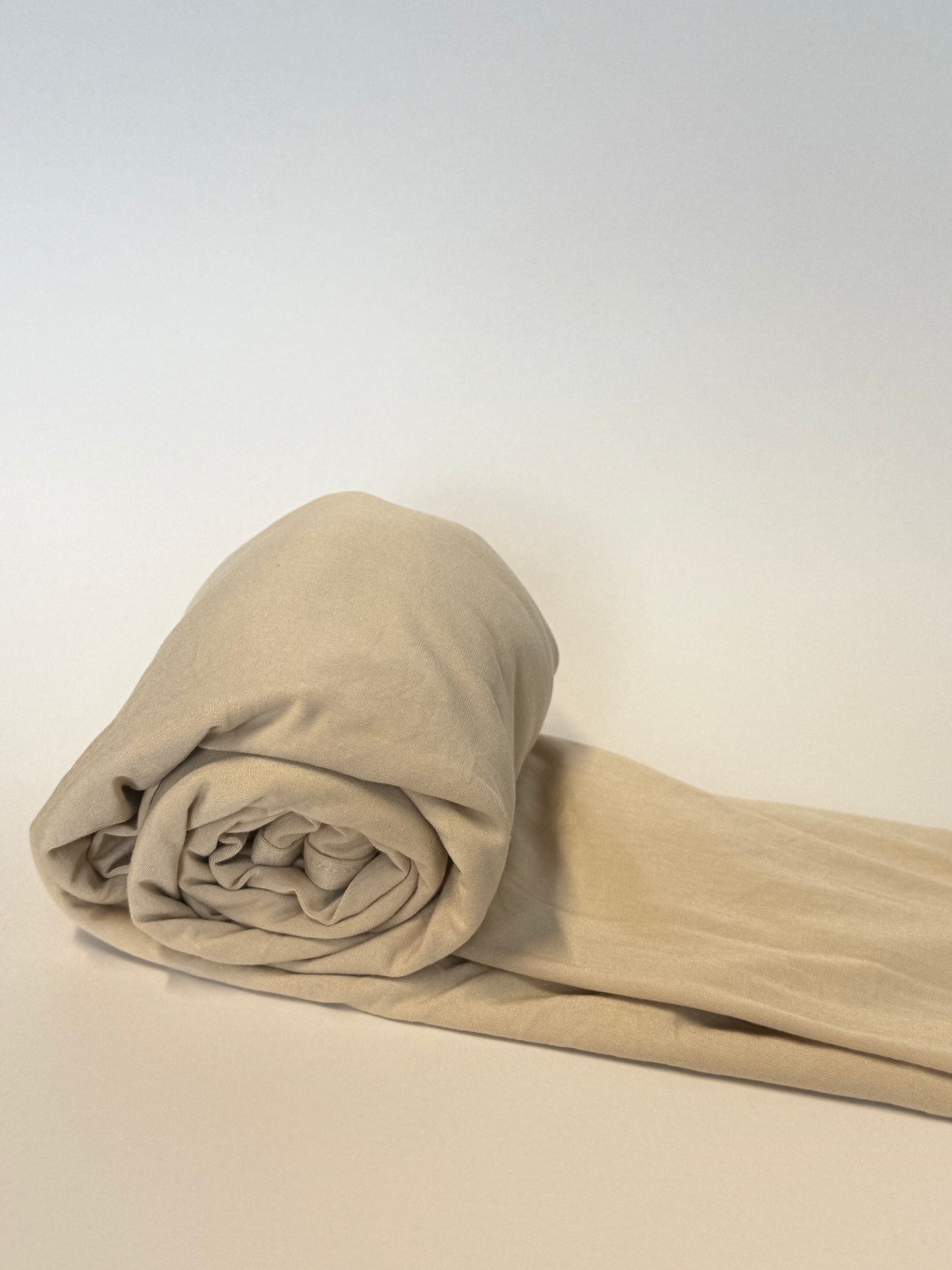 Bambus Jersey Hijab in hellbeige