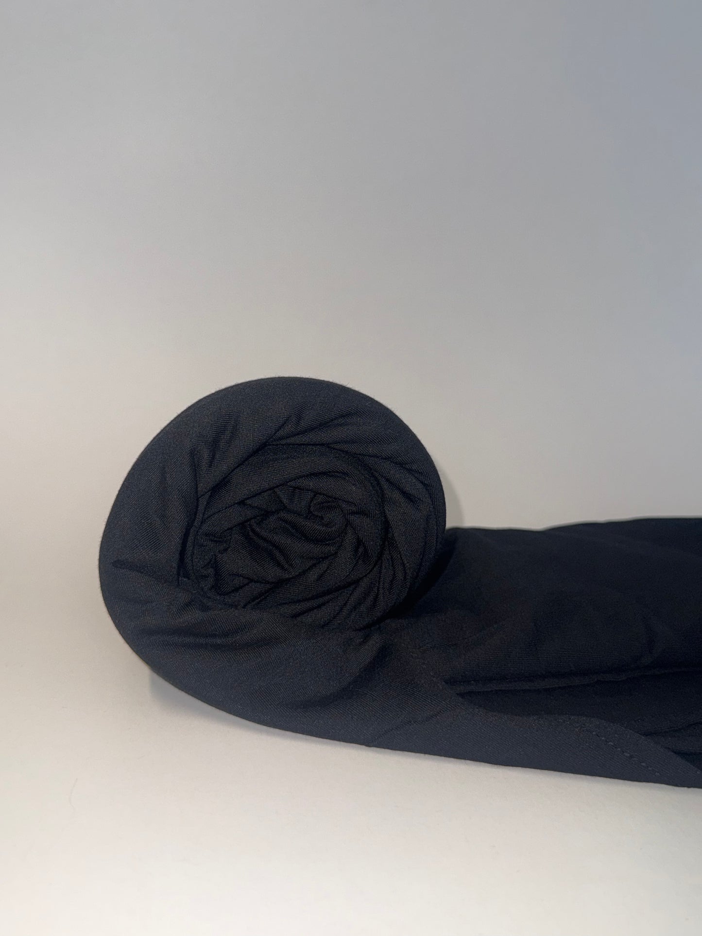 Bambus Jersey Hijab in schwarz