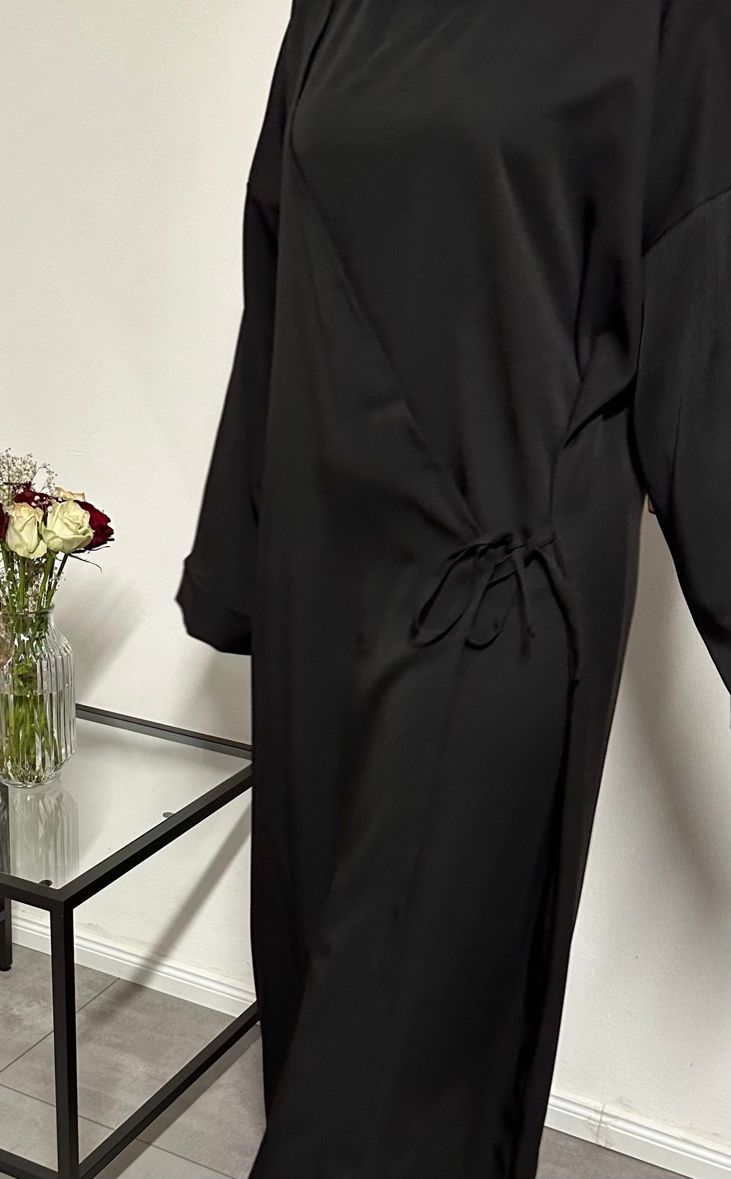 Kimono Abaya in rot, schwarz, light beige, sand and grey blue