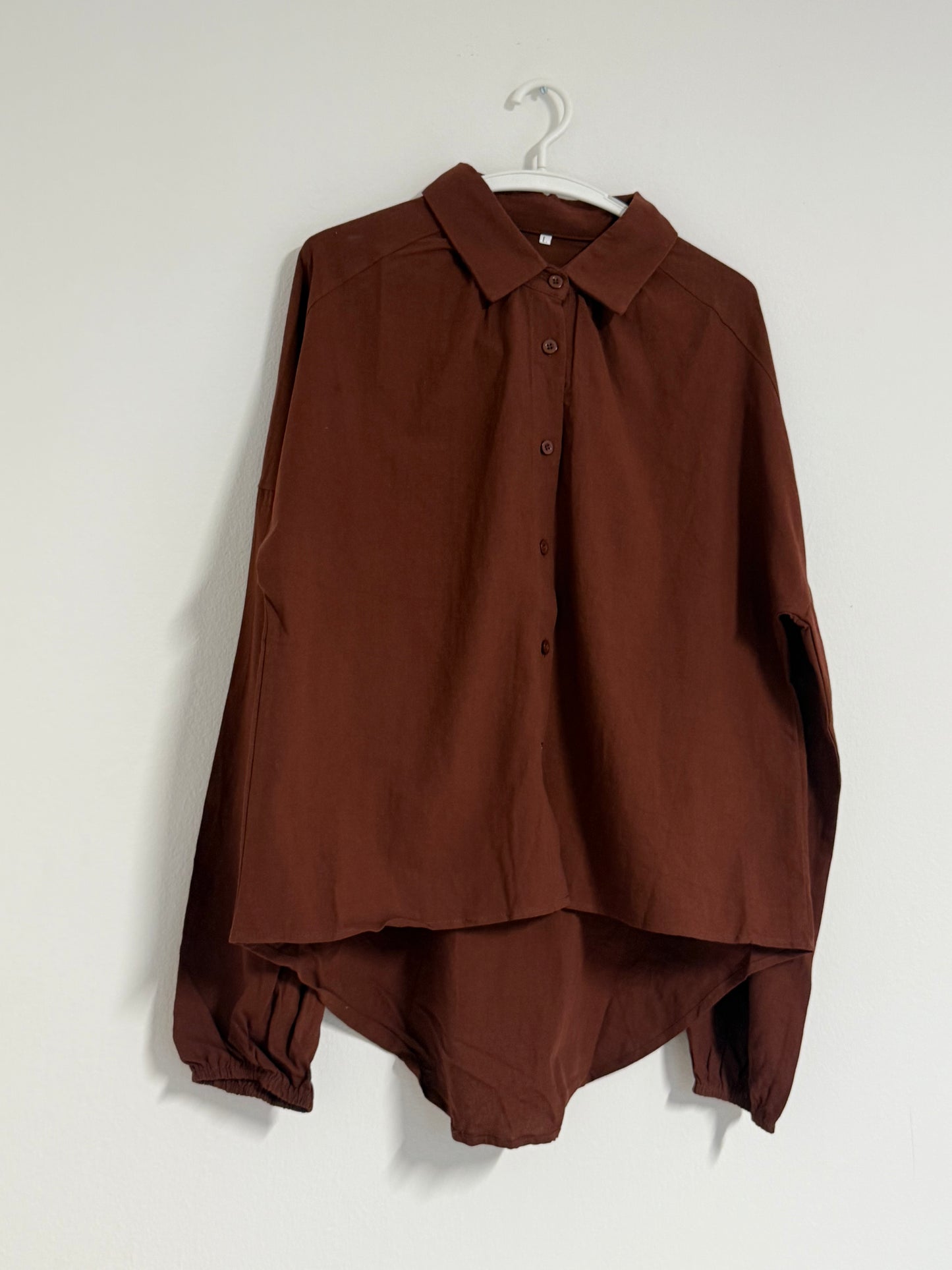 Zahra Rock und Bluse Set in chocolate