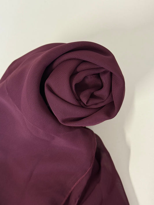 Crêpe Hijab in Lila XL