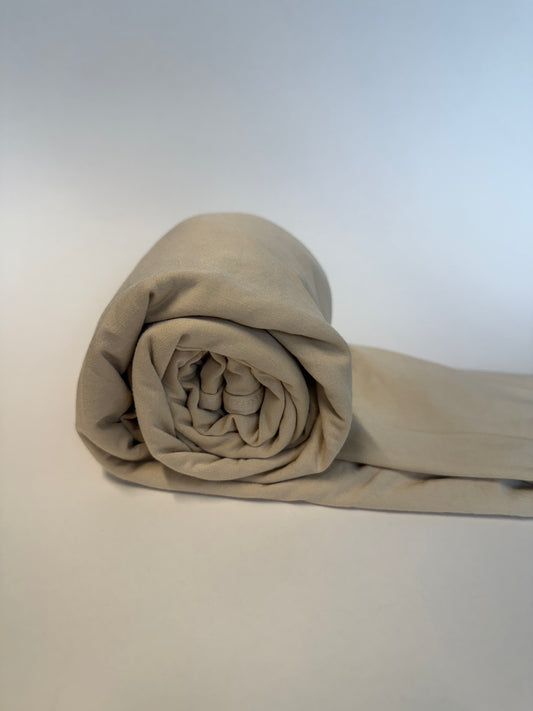 Bambus Jersey Hijab in hellbeige