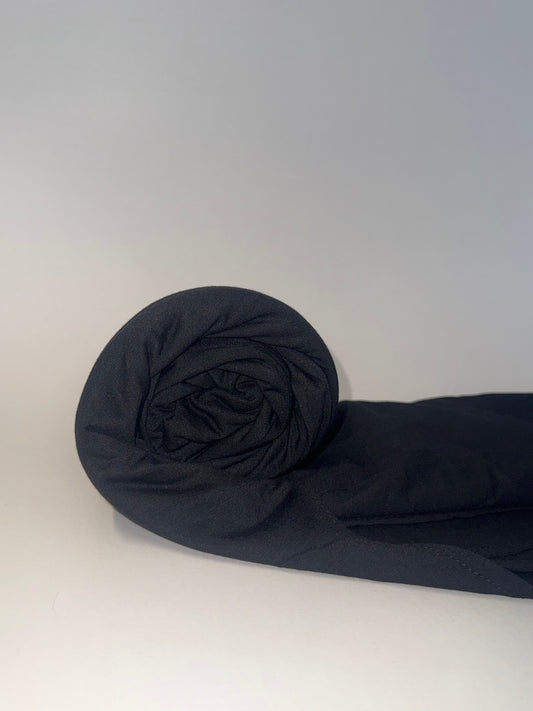 Bambus Jersey Hijab in schwarz